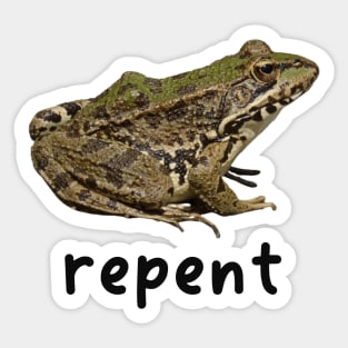 Repent Frog Unisex T-Shirt Y2K Funny Meme Shirt / Ironic Shirt / Weirdcore Clothing Sticker